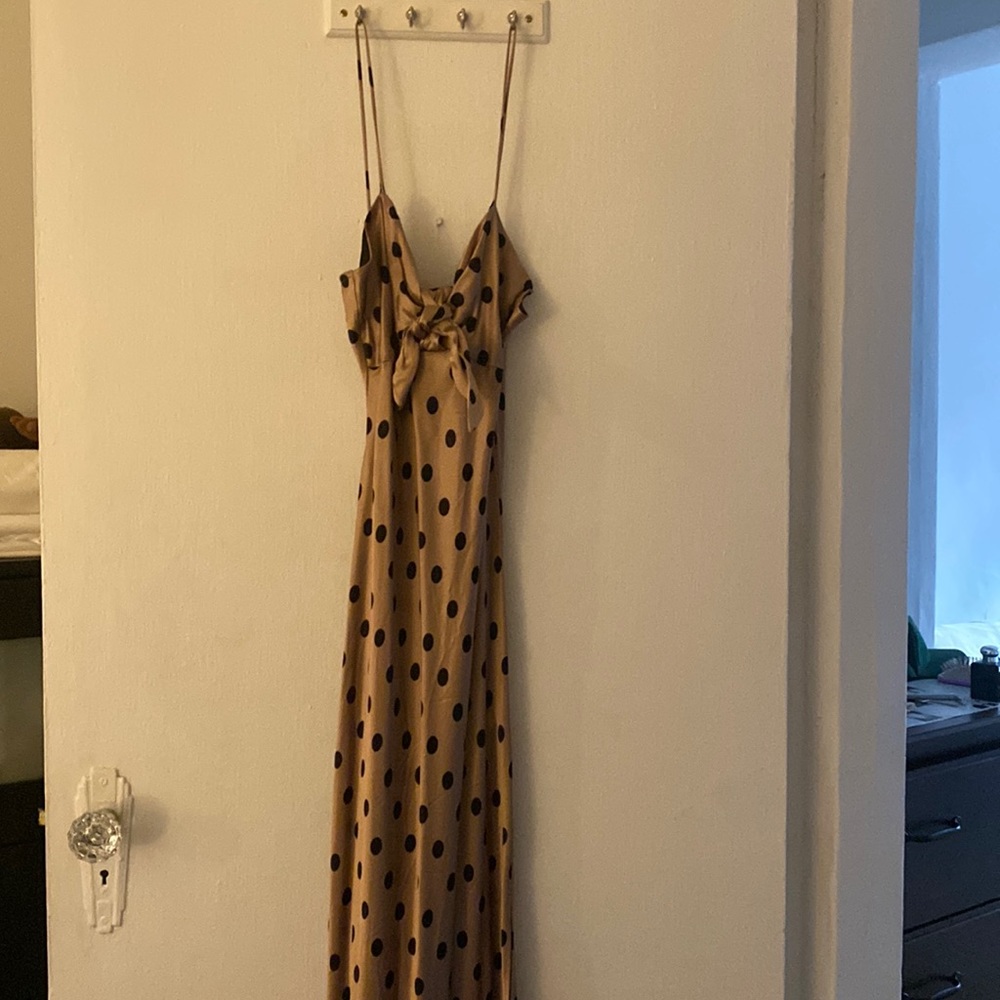 Zara midi polka dot dress